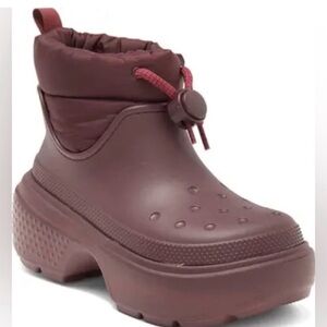 CROCS Women's Burgundy Winter Boots